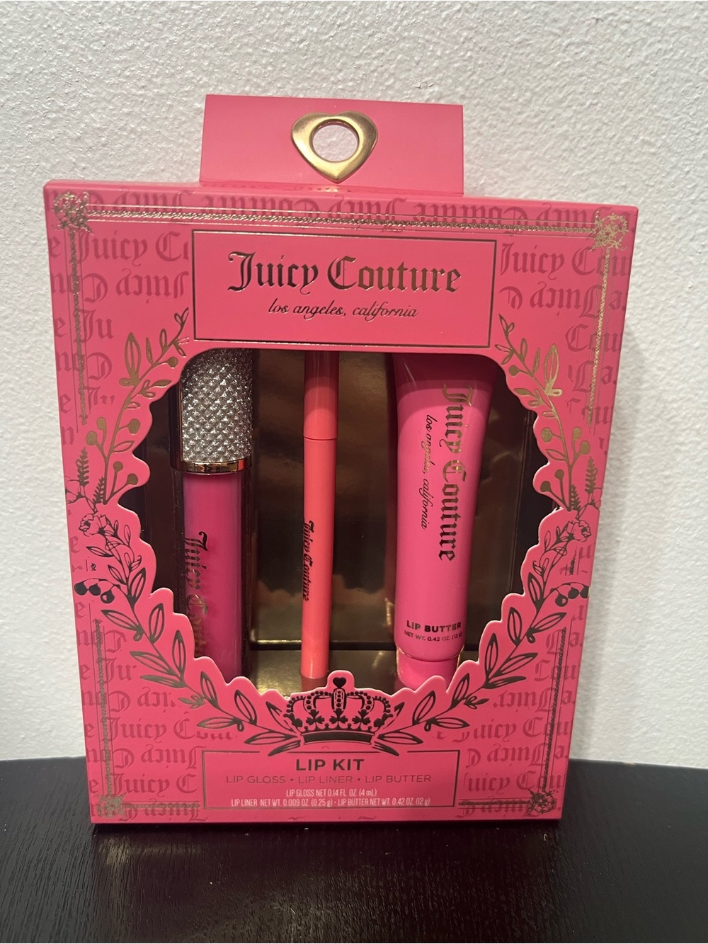 Juicy Couture Pink Lip Kit – Gloss, Liner & Butter Trio NWT